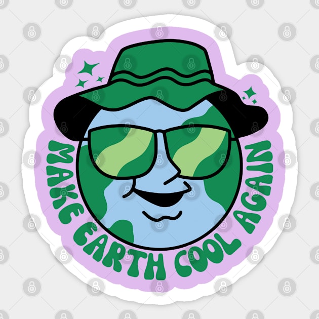 Make Earth Cool Again Sticker by Illustradise